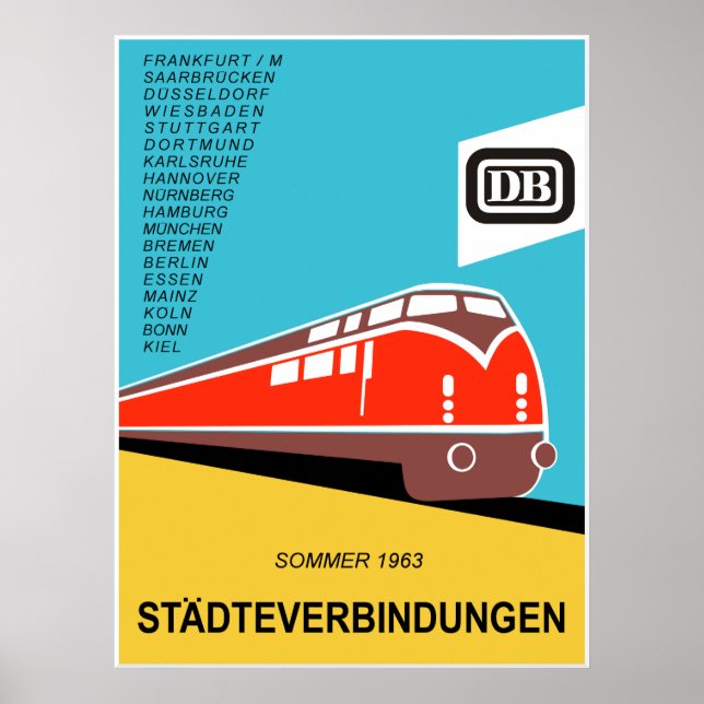 German Federal Railways 1963 poster (Front)