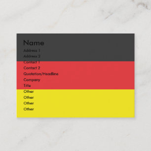 GERMAN FLAG AND 2011 CALENDAR BUSINESS CARD