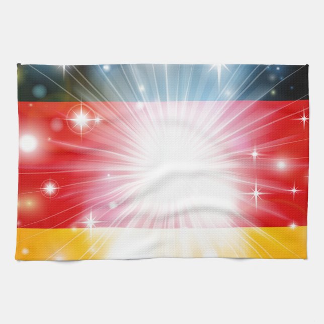 German flag background kitchen towel (Horizontal)