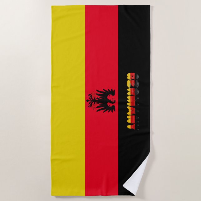 German flag beach towel (Front)
