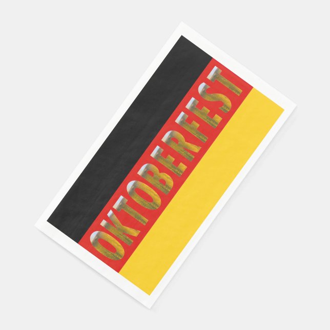 German Flag Beer Festival Oktoberfest Napkin (Corner)