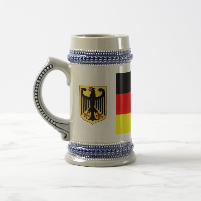 German Flag Beer Stein (Left)