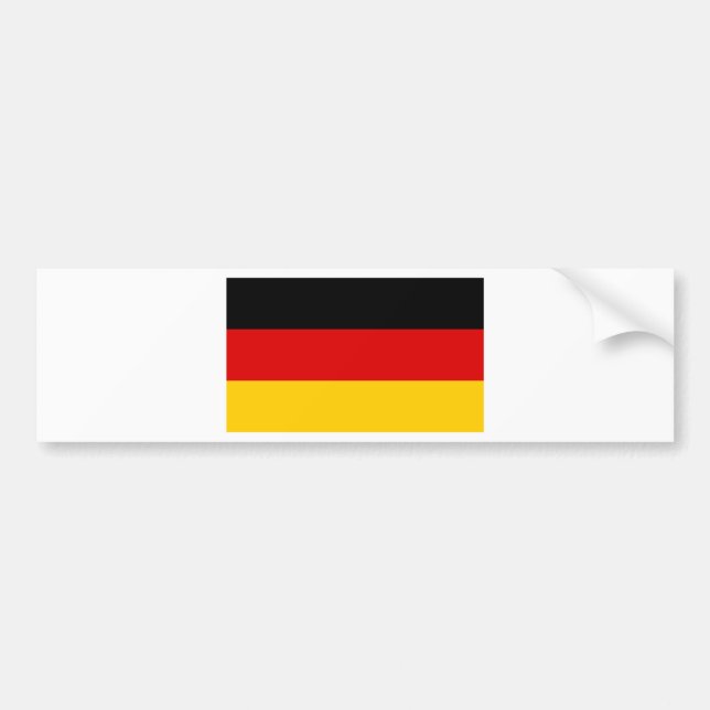 German Flag Bumper Sticker (Front)