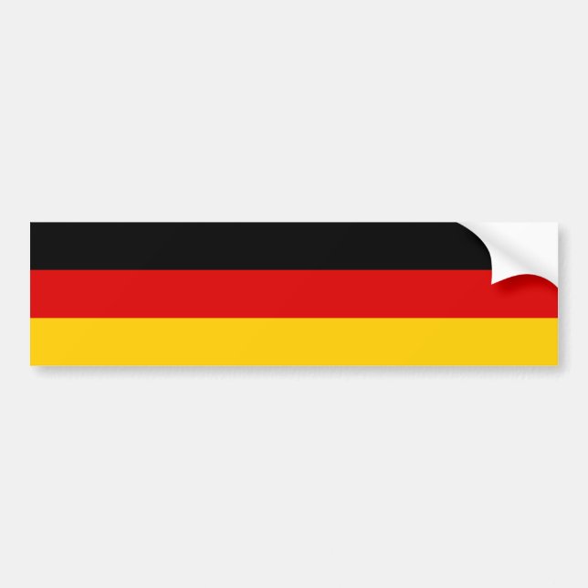 German Flag Bumper Sticker (Front)
