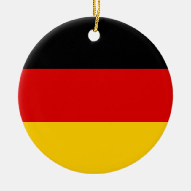 German flag ceramic ornament (Front)