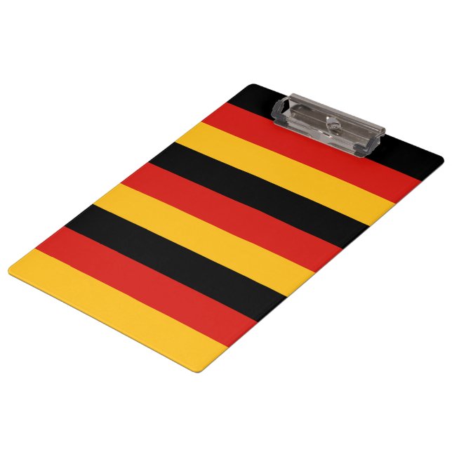 GERMAN FLAG COLORS CLIPBOARD (Angled)