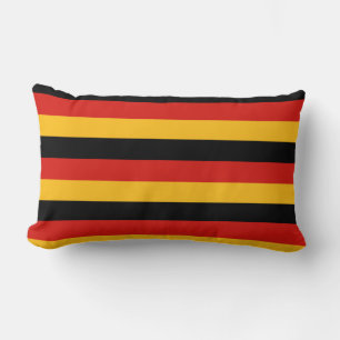 GERMAN FLAG COLORS LUMBAR PILLOW