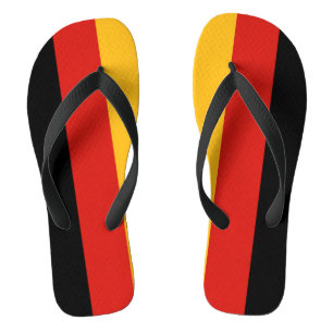 GERMAN FLAG COLORS + your ideas Flip Flops
