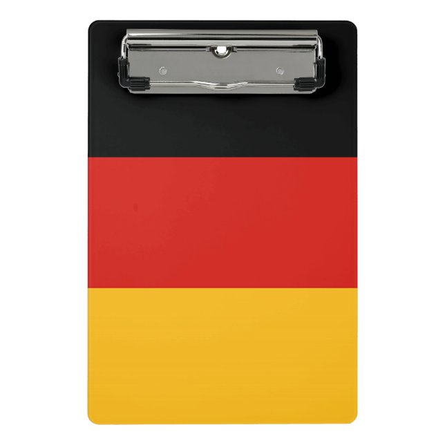 GERMAN FLAG COLORS + your ideas Mini Clipboard (Front)