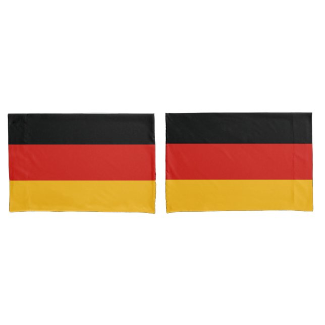 GERMAN FLAG COLORS + your ideas Pillowcase (Front-Set)