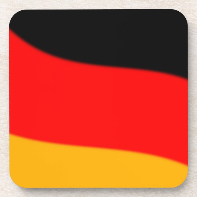 German Flag Cork Coaster (Front)