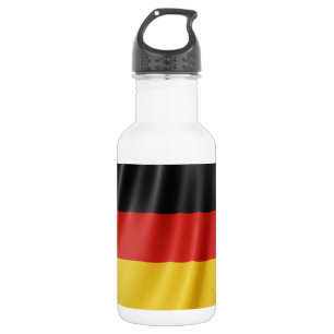 German Flag custom name water bottles