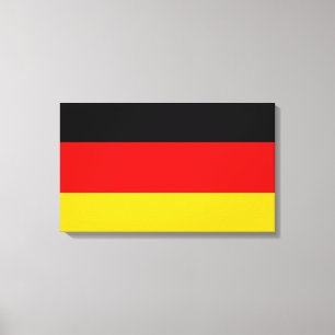 German Flag (Deutschland) (Germany) Canvas Print