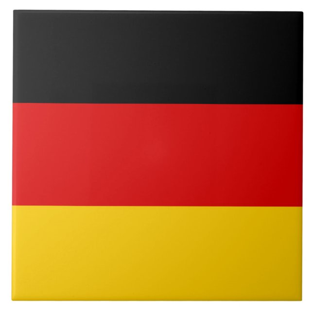 German Flag (Deutschland) (Germany) Tile (Front)