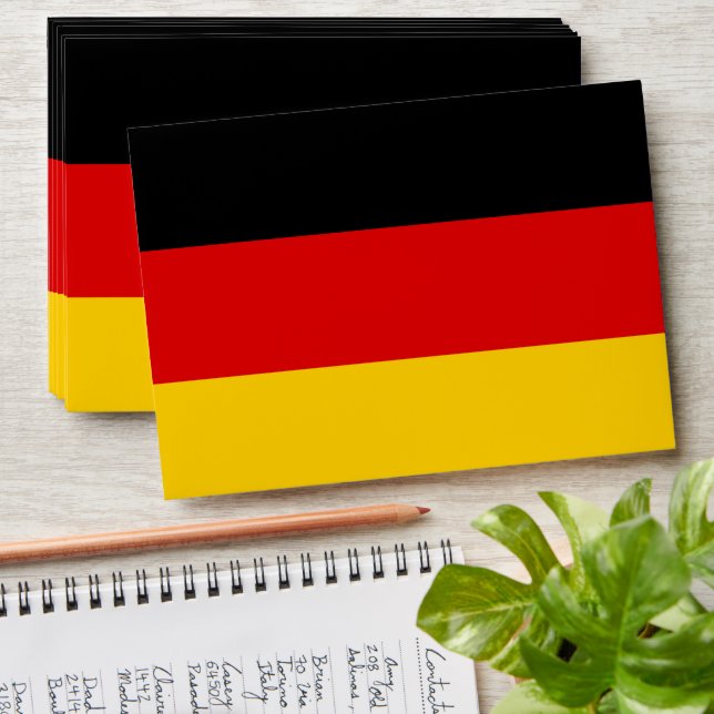 German flag envelope (Stacked)
