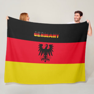 German flag fleece blanket