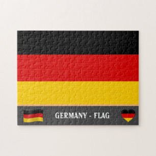 German Flag & German country / Germany Jigsaw Puzzle