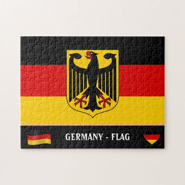 German Flag & German country / Germany Jigsaw Puzzle (Horizontal)