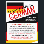 German Flag, German Language Course Advertising Flyer<br><div class="desc">German Flag,  German Language Course Advertising Flyers By The Business Card Store.</div>