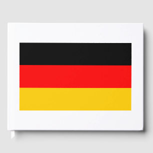 German Flag Germany Theme Wedding Guest Book