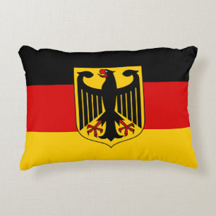 German Flag & Germany travel, holiday /sport fans Accent Pillow