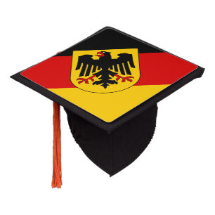 German flag graduation cap topper
