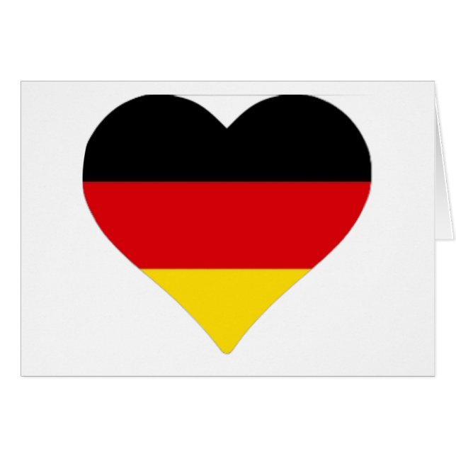 German Flag Heart (Front Horizontal)