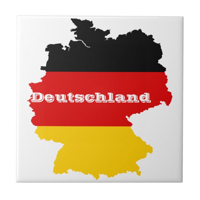 German Flag Map Tile (Front)