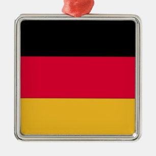 German Flag Metal Ornament
