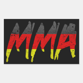 German Flag MMA Sticker
