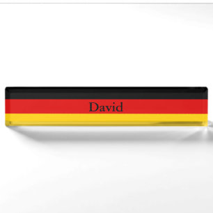 German Flag Nameplate