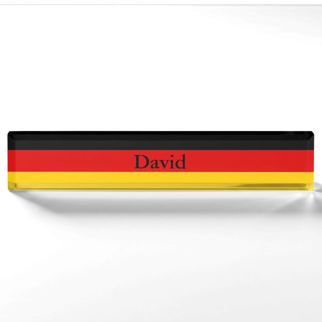 German Flag Nameplate (Front)
