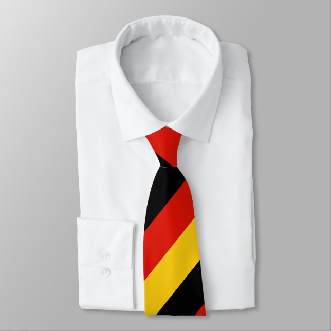 German flag of Germany custom Tie (Tied)