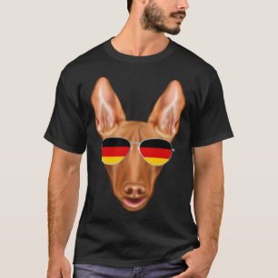 German Flag Pharaoh Hound Dog Germany Pocket T-Shirt