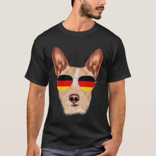 German Flag Portuguese Podengo Pequeno Dog Germany T-Shirt