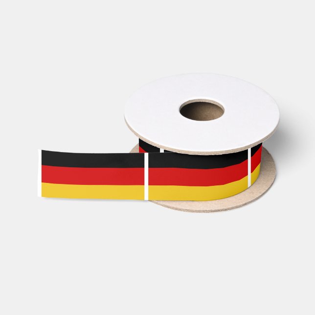 German Flag Satin Ribbon (Spool)