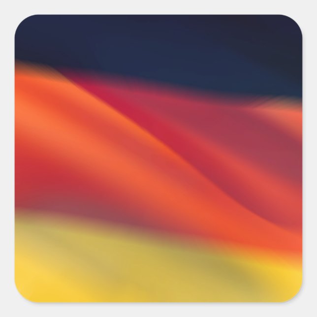 German Flag Square Sticker (Front)