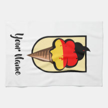 German flag summer ice cream Deutschland