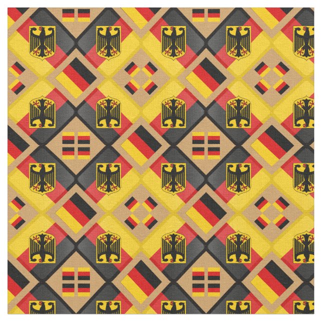 German Flag & Trendy Germany Fabric fashion Eagle (Close Up)