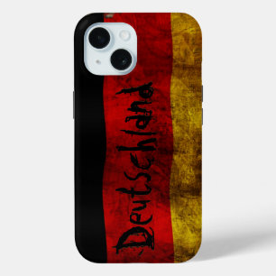 German Flag - Vintage iPhone 15 Case