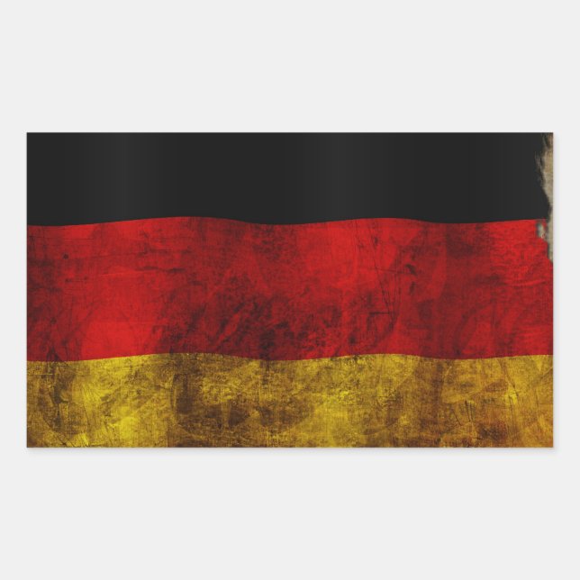 German Flag - Vintage Sticker (Front)