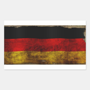 German Flag - Vintage Sticker