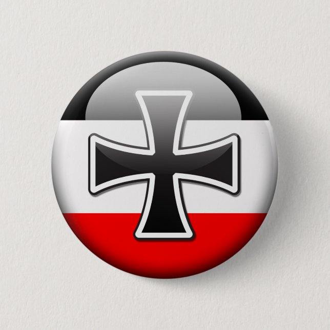 German Flag WWI 2 Inch Round Button (Front)