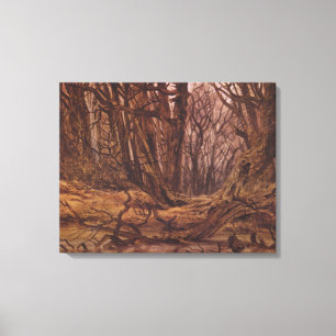 German Forest in the Fall (David Caspar Friedrich) Canvas Print