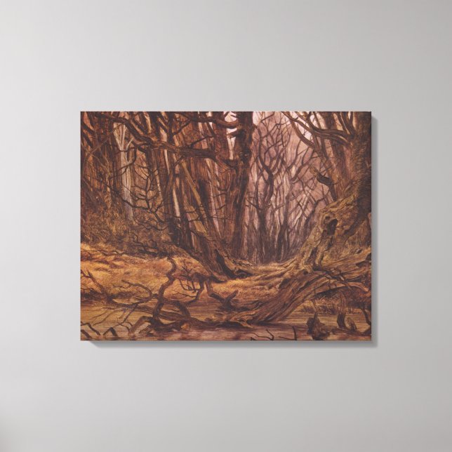 German Forest in the Fall (David Caspar Friedrich) Canvas Print (Front)