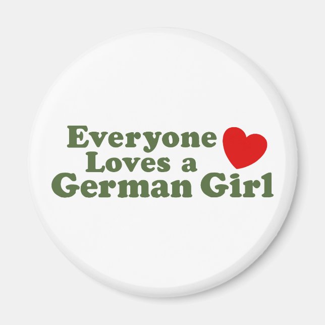 German Girl Magnet (Front)