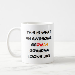 german grandma, awesome coffee mug