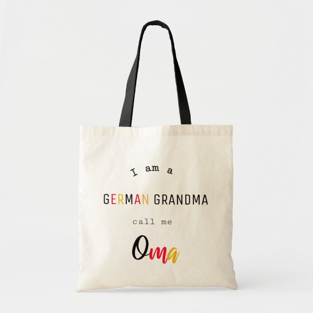 German Grandma / Oma Tote Bag (Devant)