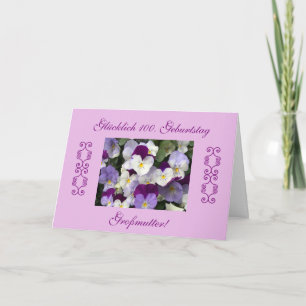 German: grandma's 100th birthday card