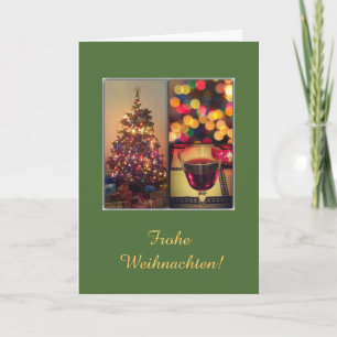German: Happy Holidays lights Holiday Card